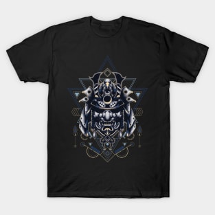 Ronin head 2 - Sacred Geometry T-Shirt